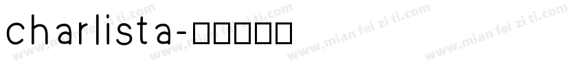 charlista字体转换