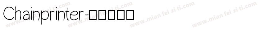 Chainprinter字体转换