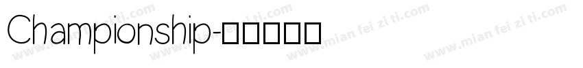 Championship字体转换