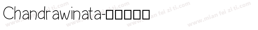 Chandrawinata字体转换