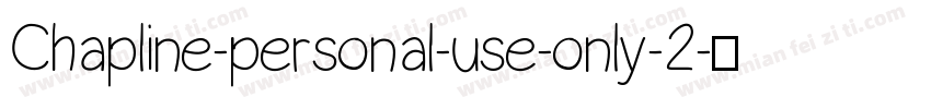 Chapline-personal-use-only-2字体转换
