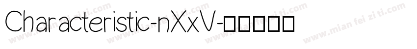 Characteristic-nXxV字体转换
