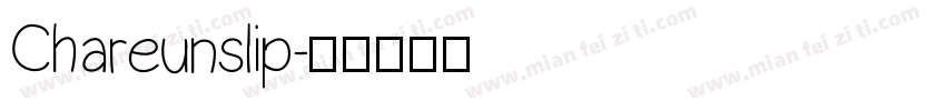 Chareunslip字体转换