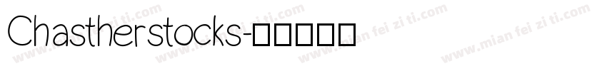 Chastherstocks字体转换