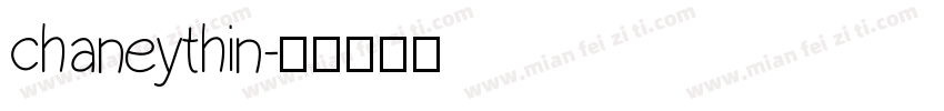 chaneythin字体转换
