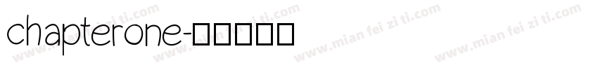 chapterone字体转换