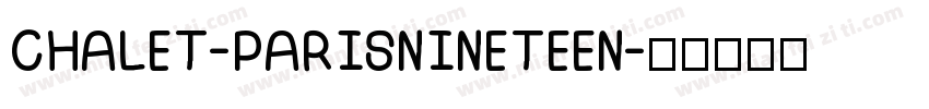 CHALET-PARISNINETEEN字体转换