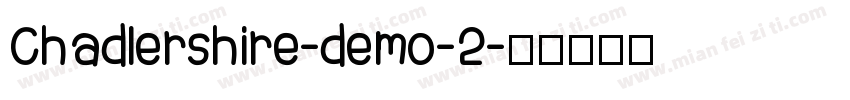 Chadlershire-demo-2字体转换