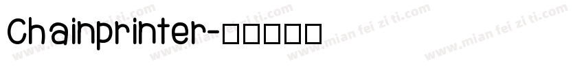 Chainprinter字体转换
