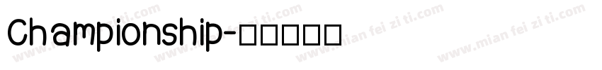 Championship字体转换