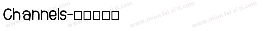 Channels字体转换