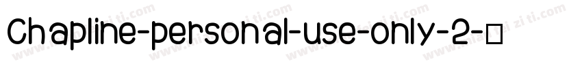 Chapline-personal-use-only-2字体转换