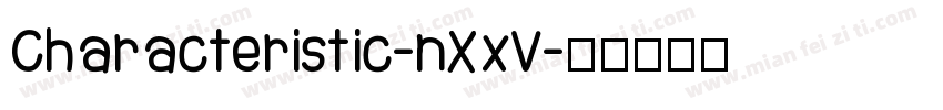 Characteristic-nXxV字体转换