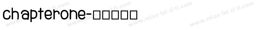 chapterone字体转换