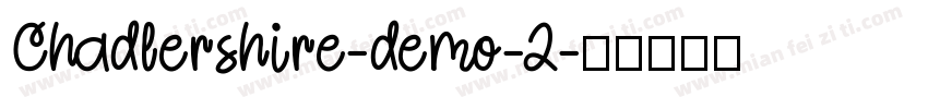 Chadlershire-demo-2字体转换