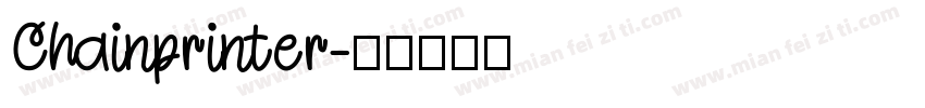 Chainprinter字体转换