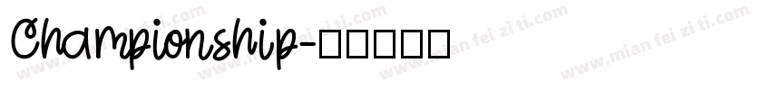 Championship字体转换