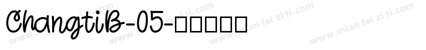 ChangtiB-05字体转换