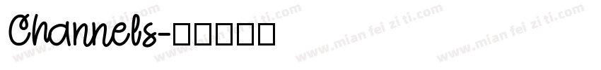 Channels字体转换
