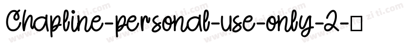 Chapline-personal-use-only-2字体转换