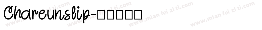 Chareunslip字体转换