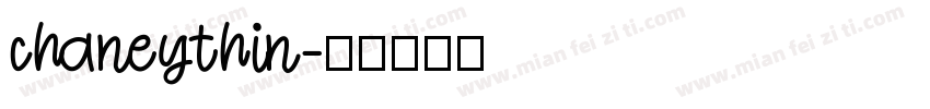 chaneythin字体转换