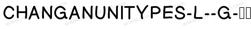 CHANGANUNITYPES-L--G字体转换