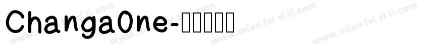 Changa0ne字体转换