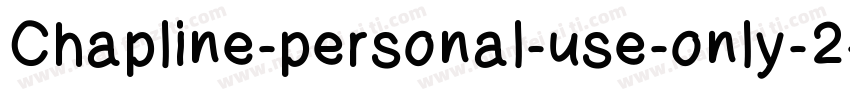 Chapline-personal-use-only-2字体转换