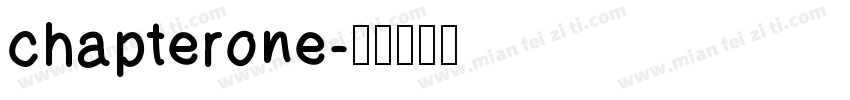 chapterone字体转换