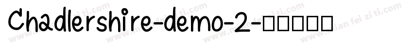 Chadlershire-demo-2字体转换