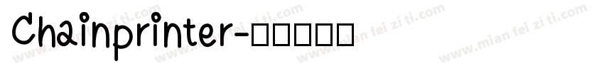 Chainprinter字体转换