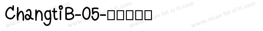 ChangtiB-05字体转换