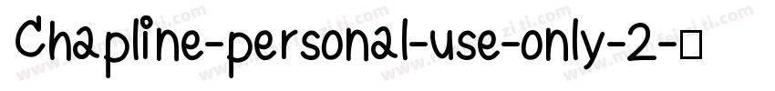 Chapline-personal-use-only-2字体转换