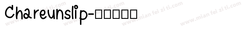Chareunslip字体转换