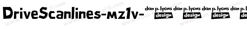 DriveScanlines-mz1v字体转换