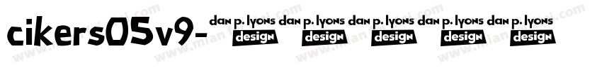 cikers05v9字体转换