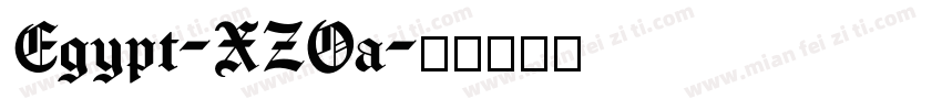 Egypt-XZOa字体转换