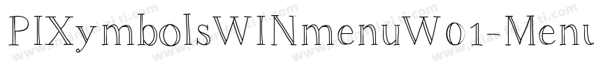 PIXymbolsWINmenuW01-Menu字体转换