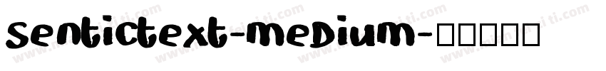 sentictext-medium字体转换