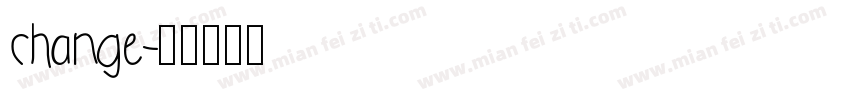 change字体转换