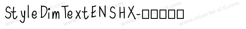 StyleDimTextENSHX字体转换