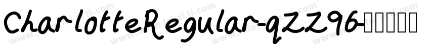 CharlotteRegular-qZZ96字体转换