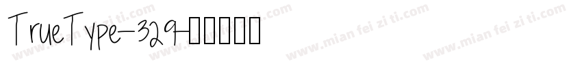 TrueType-329字体转换