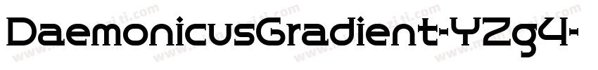DaemonicusGradient-YZg4字体转换