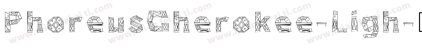PhoreusCherokee-Ligh字体转换