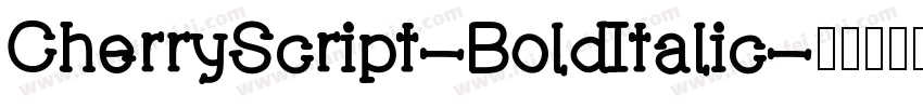 CherryScript-BoldItalic字体转换