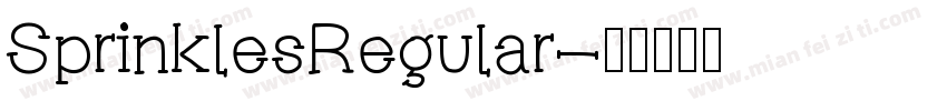 SprinklesRegular字体转换