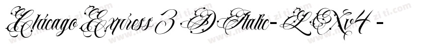 ChicagoExpress3DItalic-LXv4字体转换