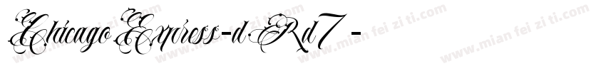 ChicagoExpress-dRd7字体转换